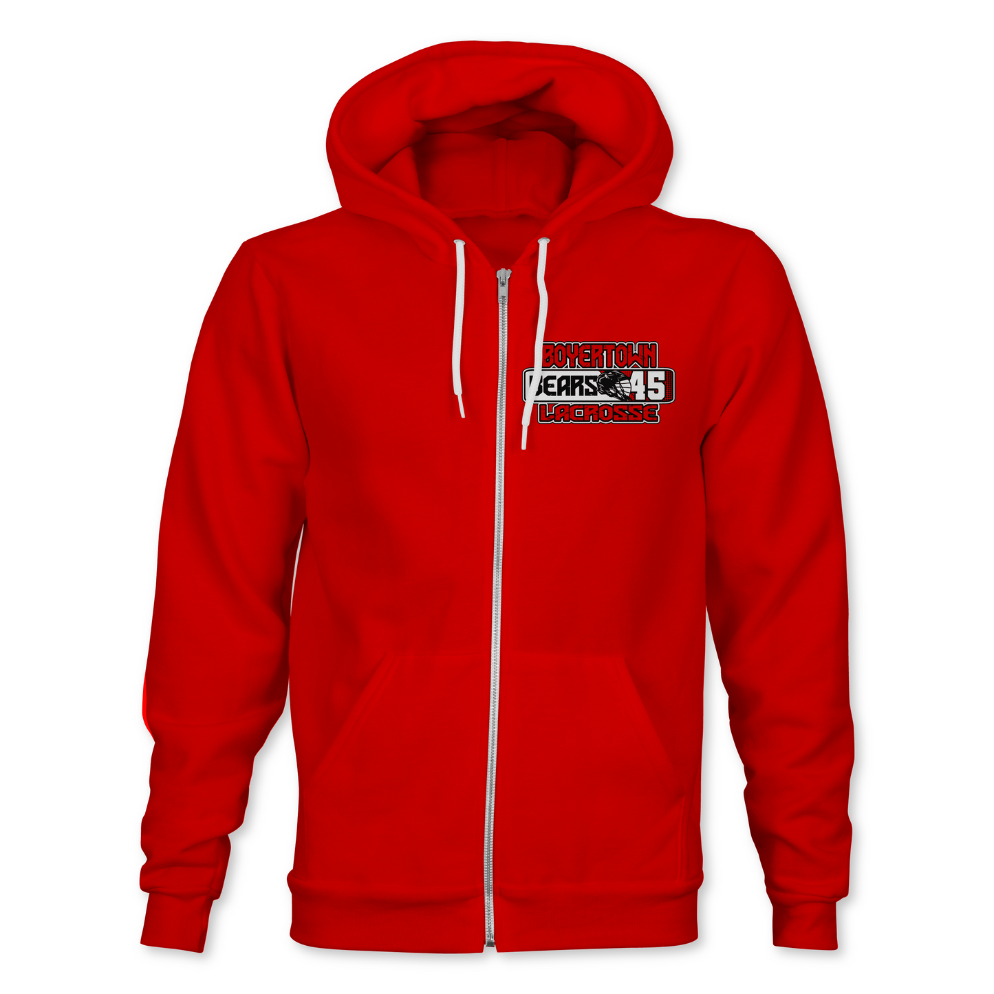Boyertown Bears Lacrosse Player Number Zip-Hoodie