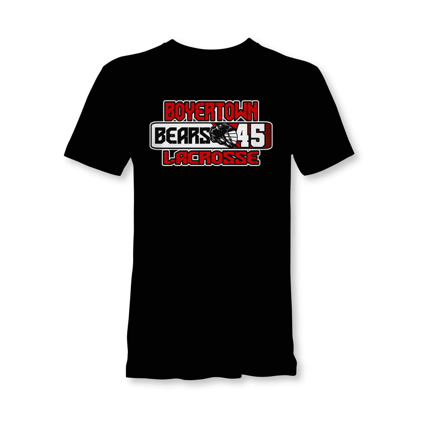 Boyertown Bears Lacrosse Player Number T-Shirt