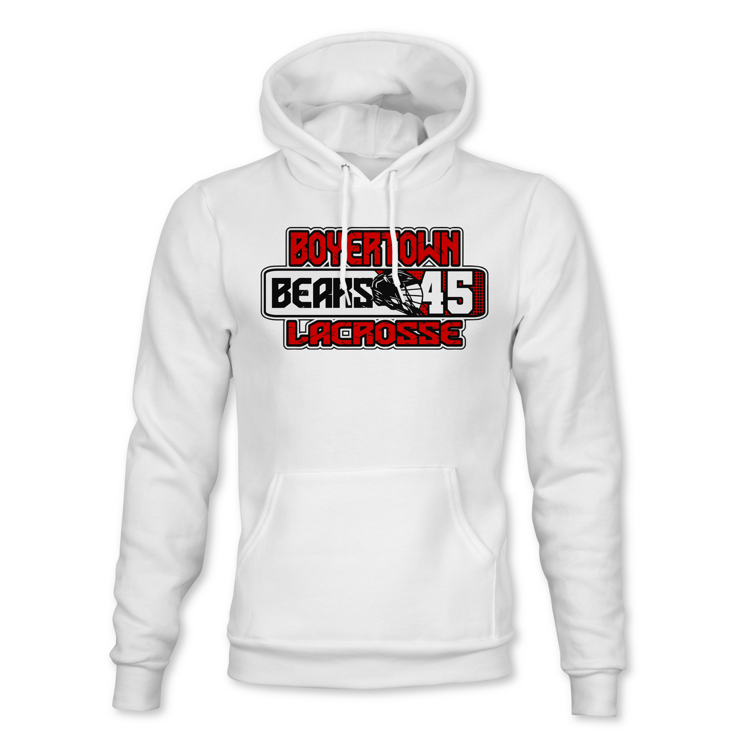 Boyertown Lacrosse Player Number Hoodie