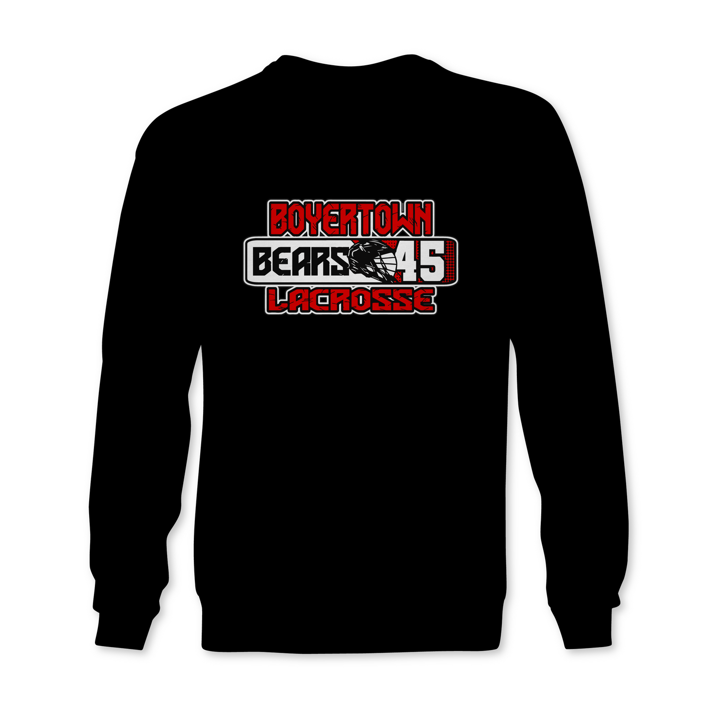 Boyertown Bears Lacrosse Player Number Sweatshirt