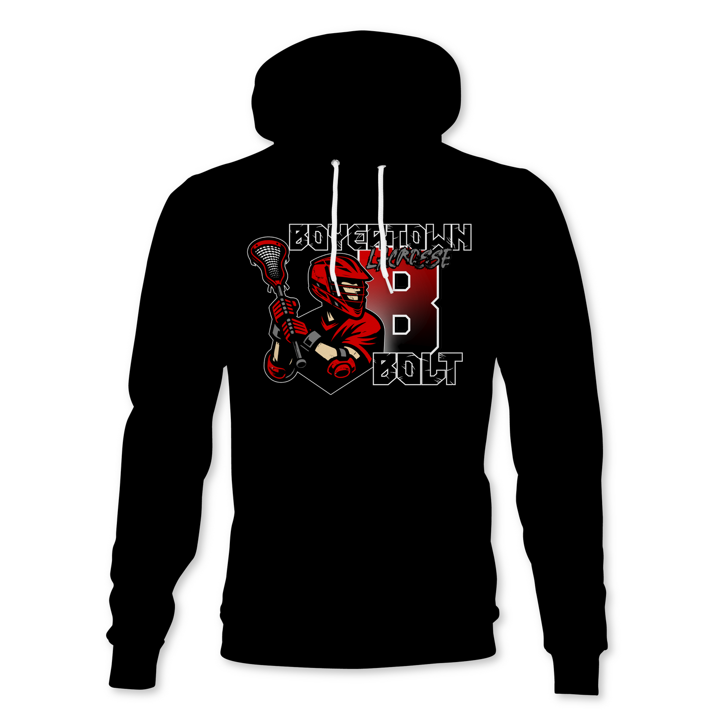 Boyertown Lacrosse Bolt Player Hoodie