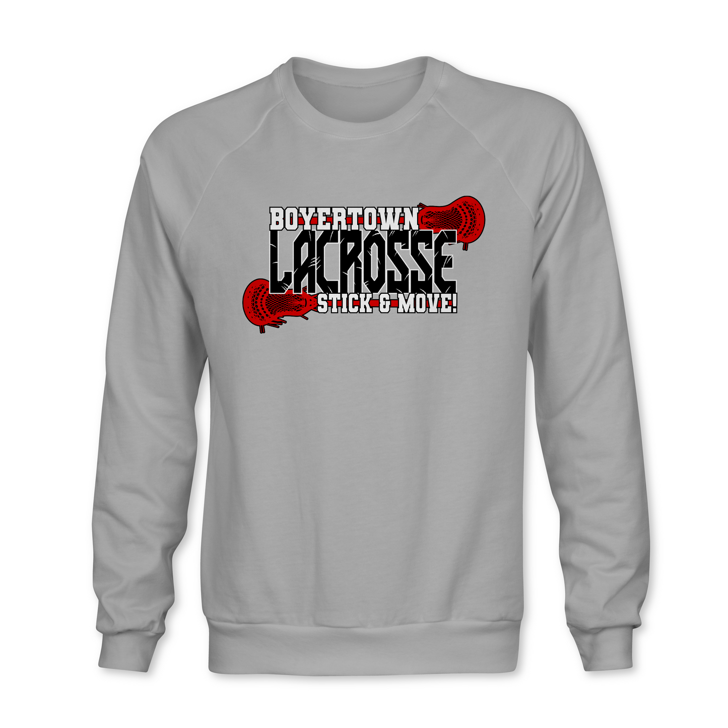 LACROSSE STICK AND MOVE CREWNECK SWEATSHIRT