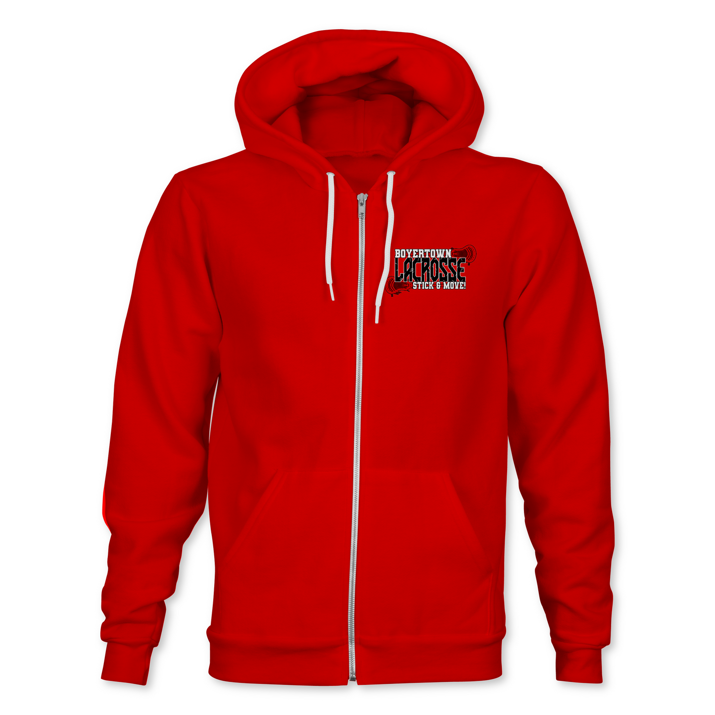 LACROSSE STICK AND MOVE ZIP HOODIE