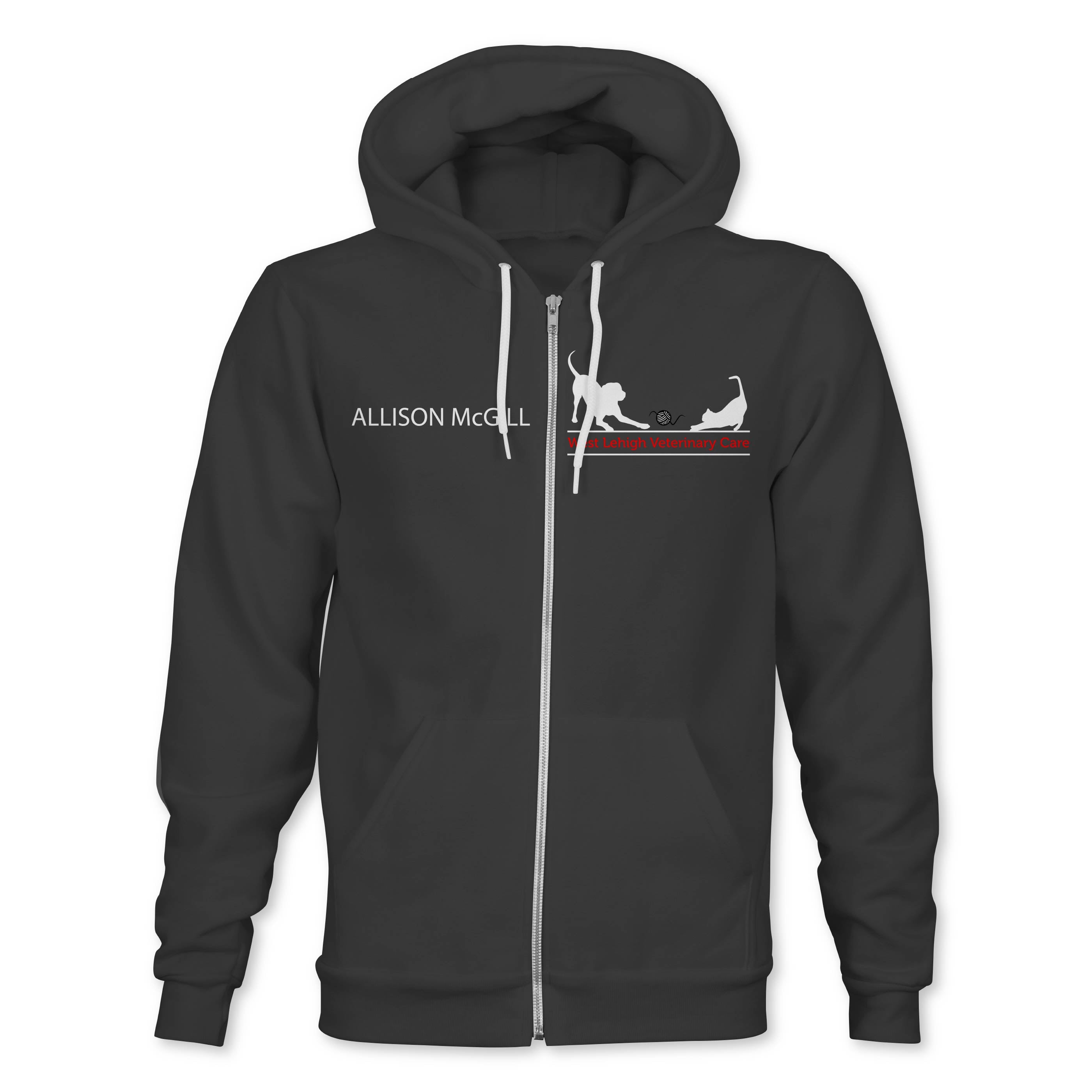 WEST LEHIGH VETERINARY CARE FULL ZIP HOODIE