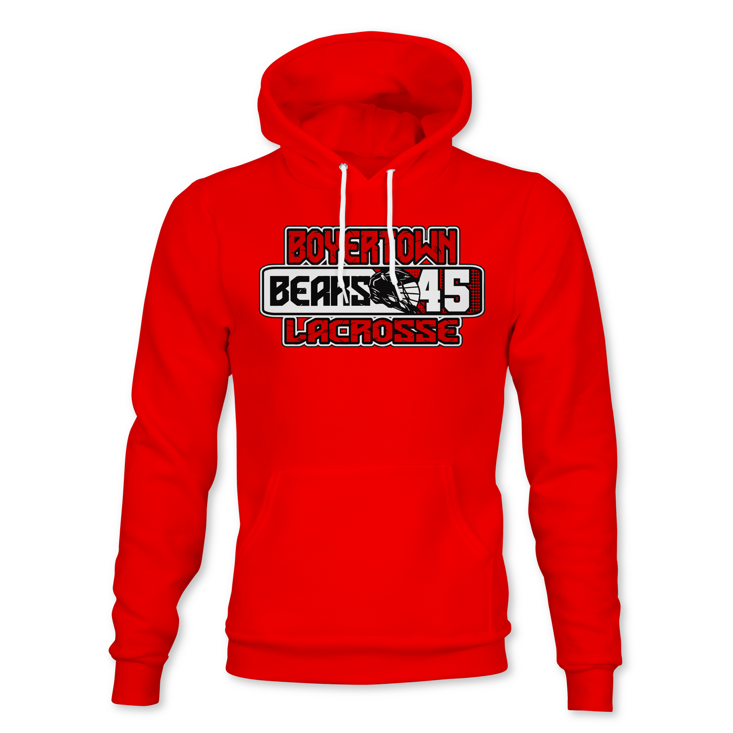 Boyertown Lacrosse Player Number Hoodie