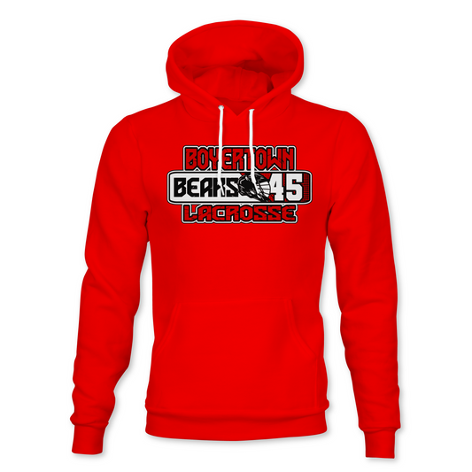 Boyertown Lacrosse Player Number Hoodie