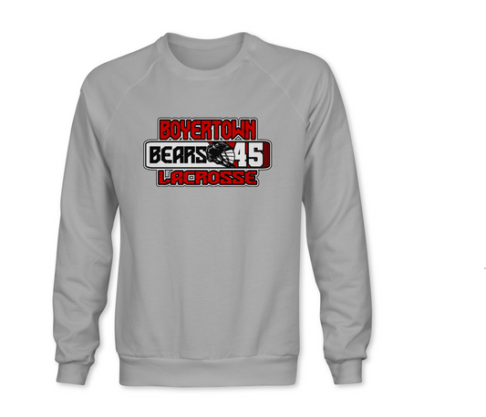 Boyertown Bears Lacrosse Player Number Sweatshirt