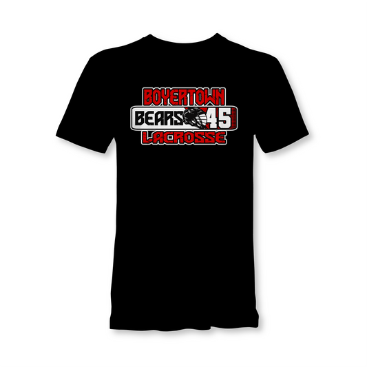 Boyertown Bears Lacrosse Player Number T-Shirt