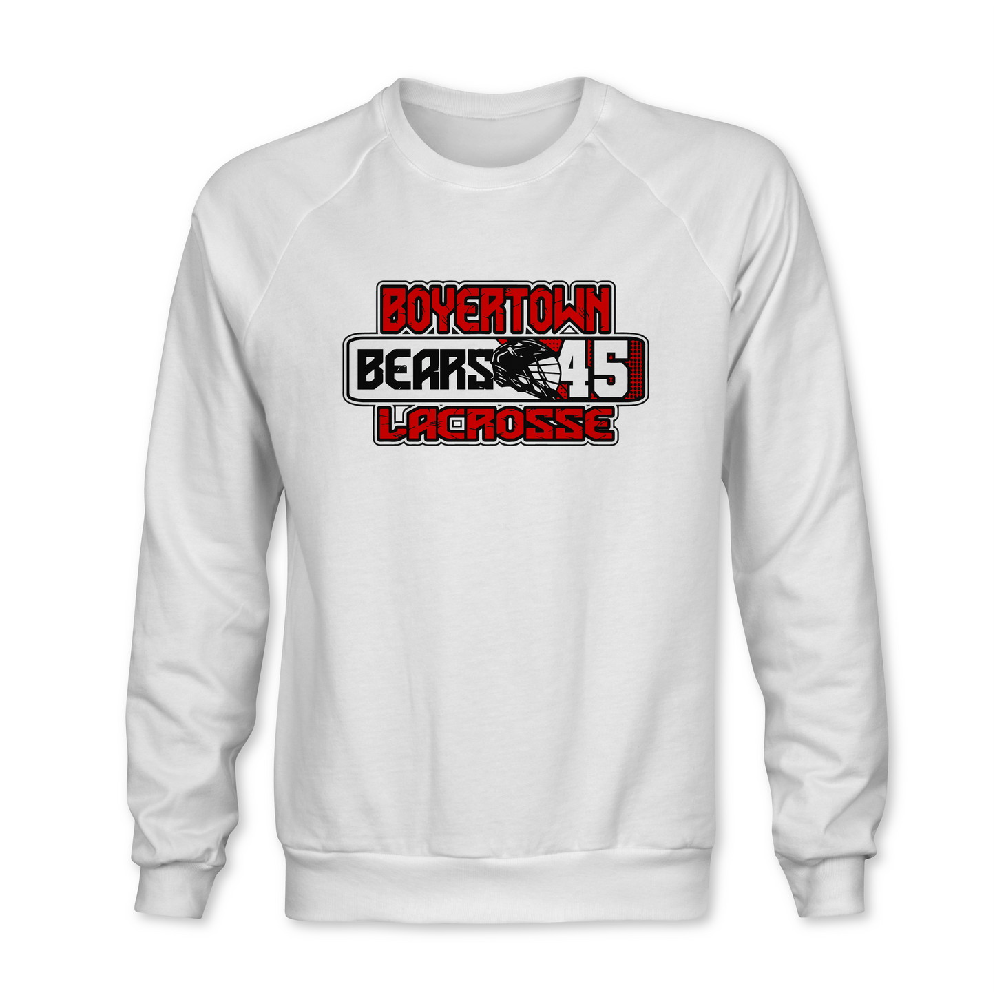 Boyertown Bears Lacrosse Player Number Sweatshirt