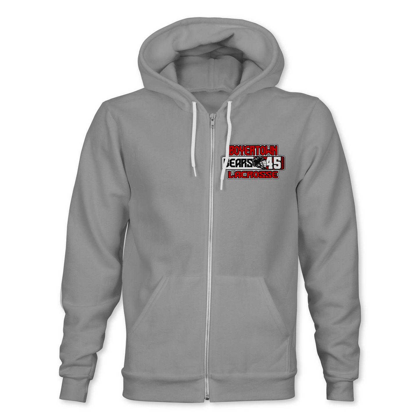 Boyertown Bears Lacrosse Player Number Zip-Hoodie