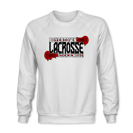 LACROSSE STICK AND MOVE CREWNECK SWEATSHIRT