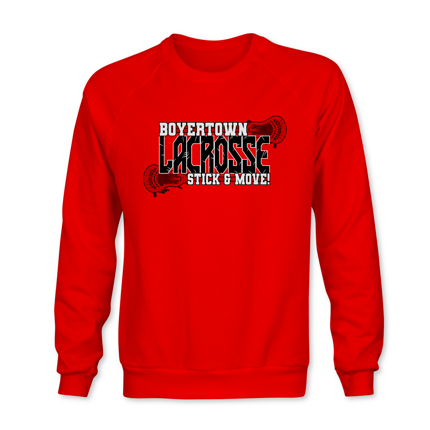 LACROSSE STICK AND MOVE CREWNECK SWEATSHIRT