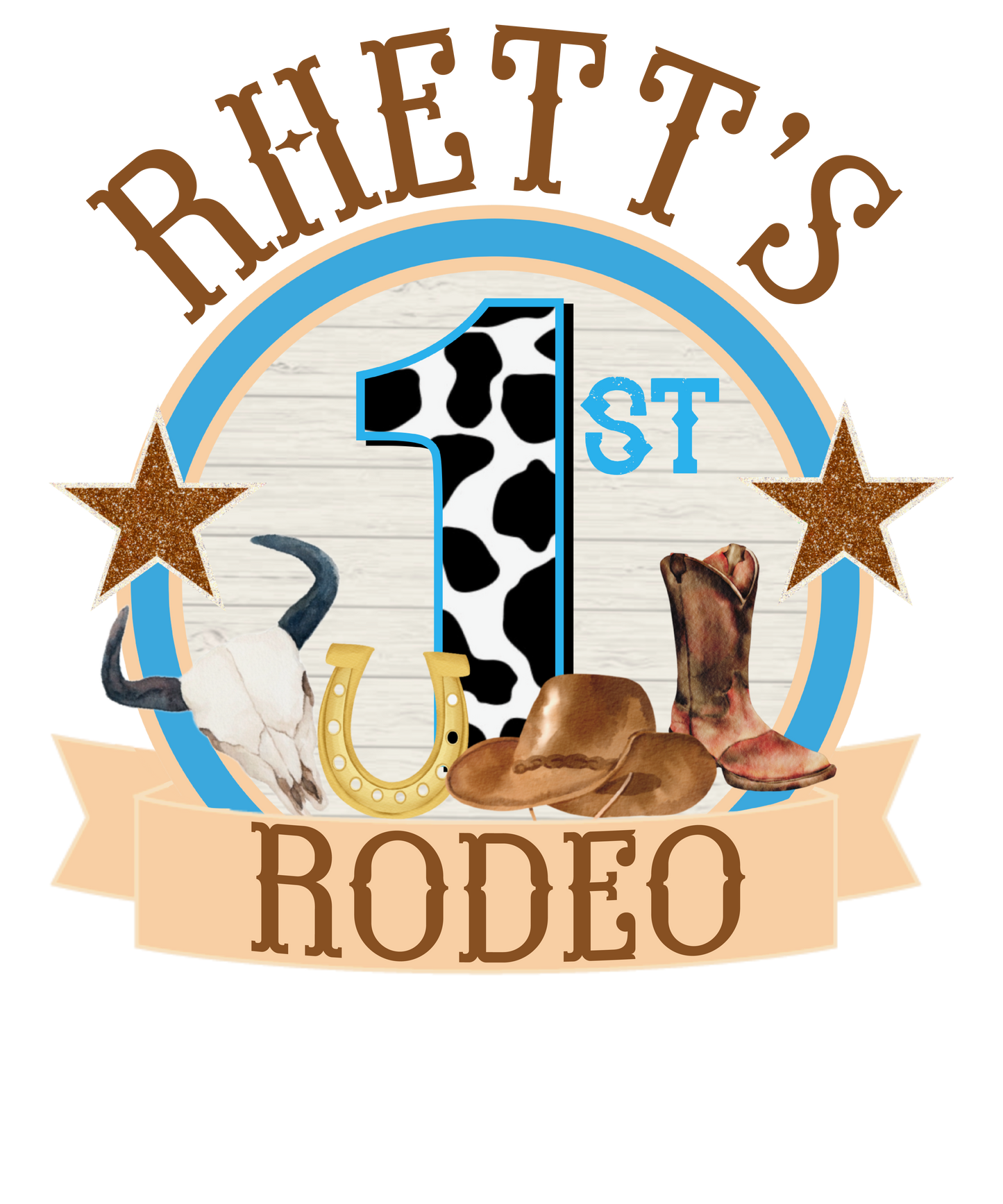 Rodeo's 1st Birthday Shirts